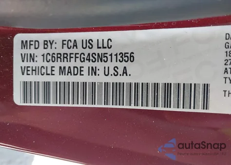 2025 Ram 1500 Big Horn/Lone Star из США, поврежденный, VIN 1C6RRFFG4SN511356